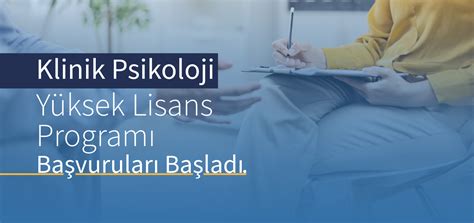 Klinik Psikoloji (Tezli) Lisansüstü Eğitim Enstitüsü.